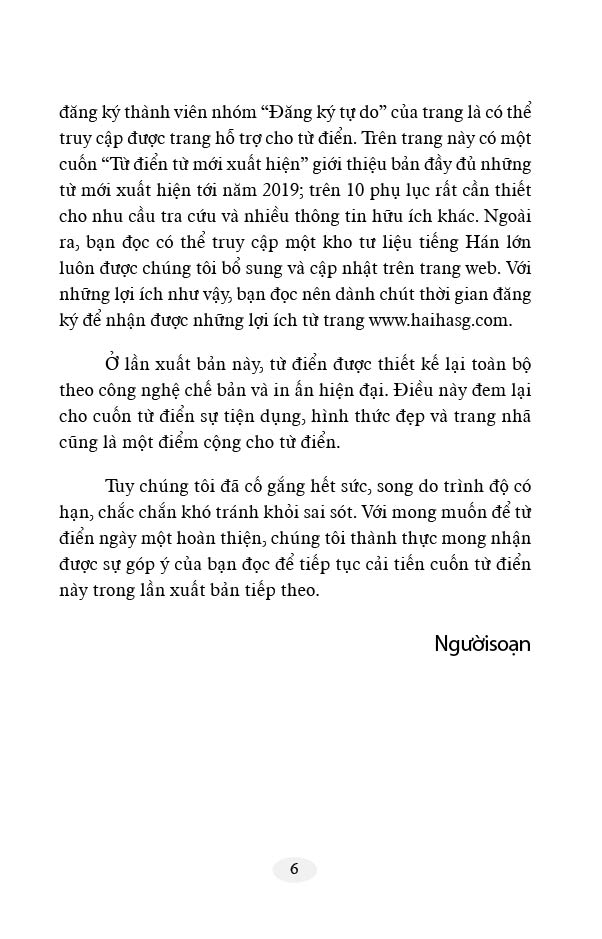 Từ Điển Hán Việt Hiện Đại - Khổ Nhỏ