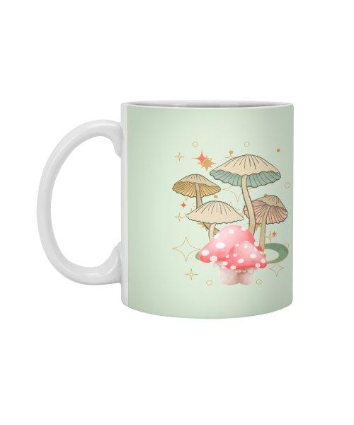Ly Cốc Sứ Cao Cấp hình Vintage Cute Mushroom Lover