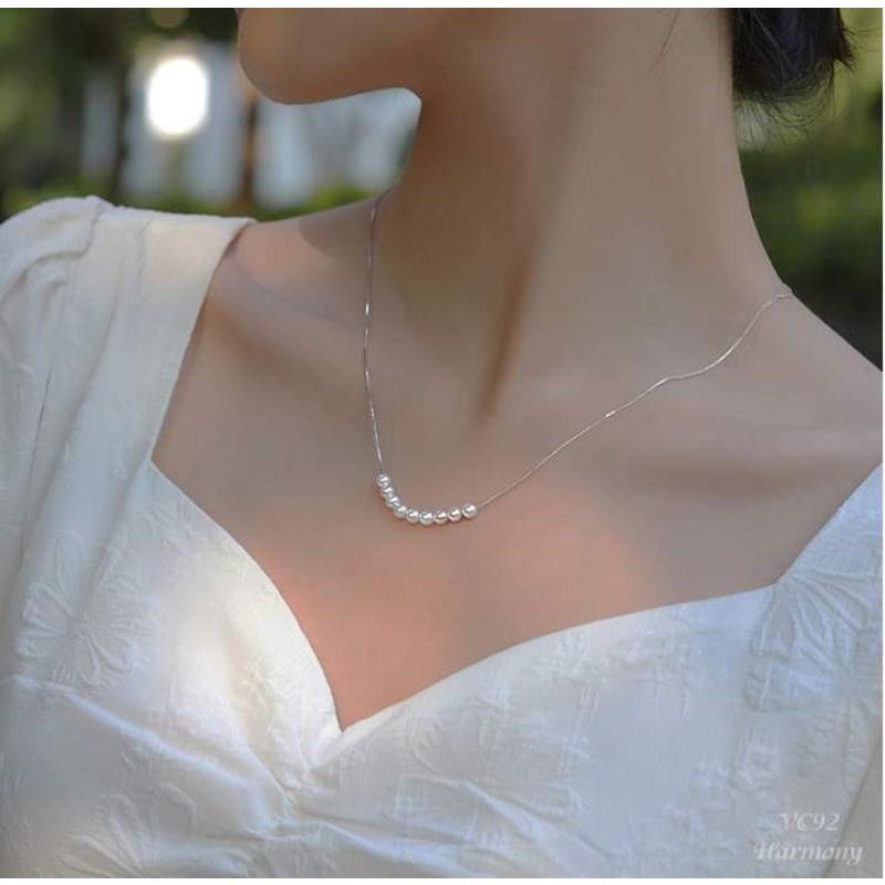 Dây chuyền bạc đính ngọc  YN JEWELRY