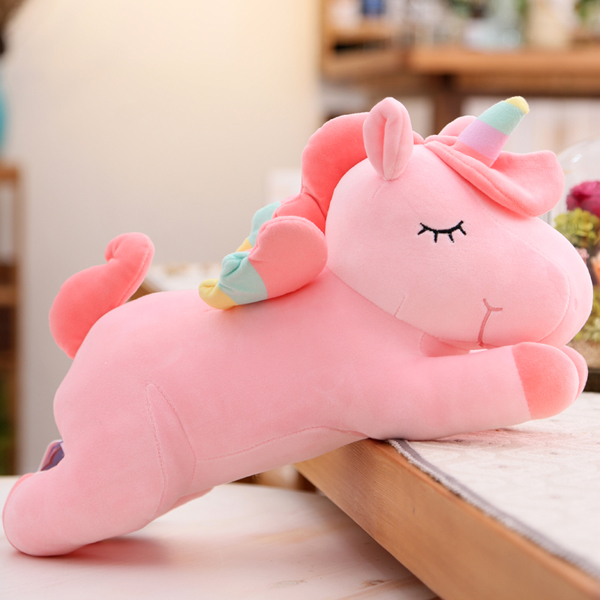 Gấu bông ngựa một sừng unicorn nằm (50 cm) gb45