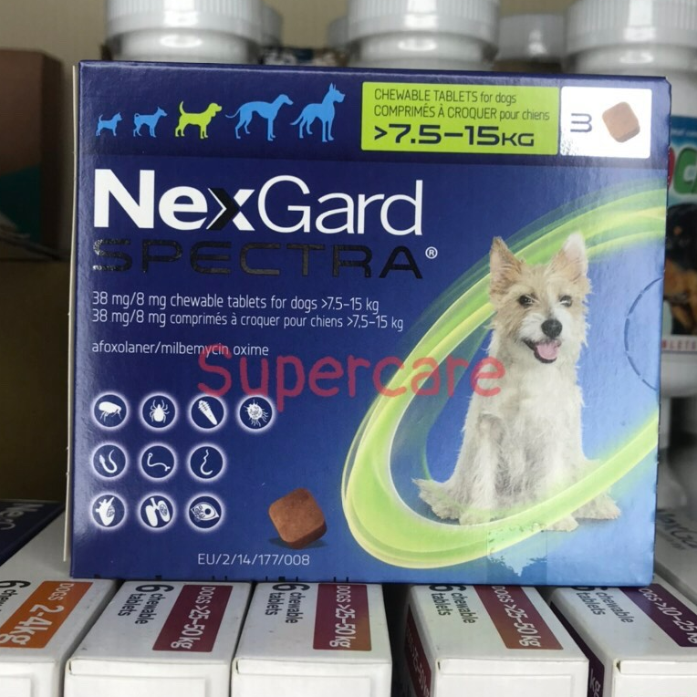 Một Hộp Nexgard Spectra Diệt Ve Chó 7,5-15Kg