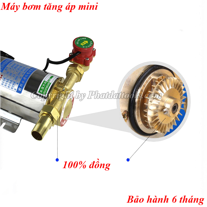 Bơm tăng áp cho bình nóng lạnh, máy giặt