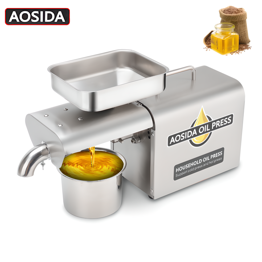 Máy ép dầu thực vật nóng và lạnh thương hiệu cao cấp AOSIDA 888A - Công suất cực đại: 1000W - Hàng Nhập Khẩu