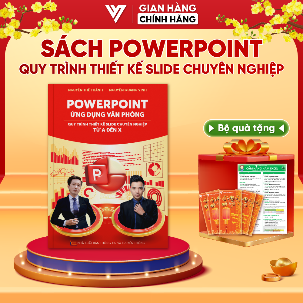 Sách Powerpoint Ứng Dụng Văn Phòng Quy Trình Thiết Kế Slide Chuyên Nghiệp Kèm Video Online Miễn Phí