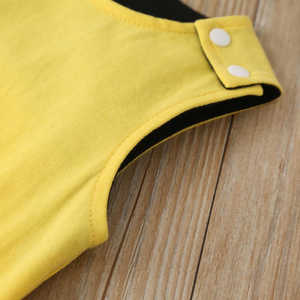 Áo liền quần cotton mùa hè không tay nút bấm cho bé