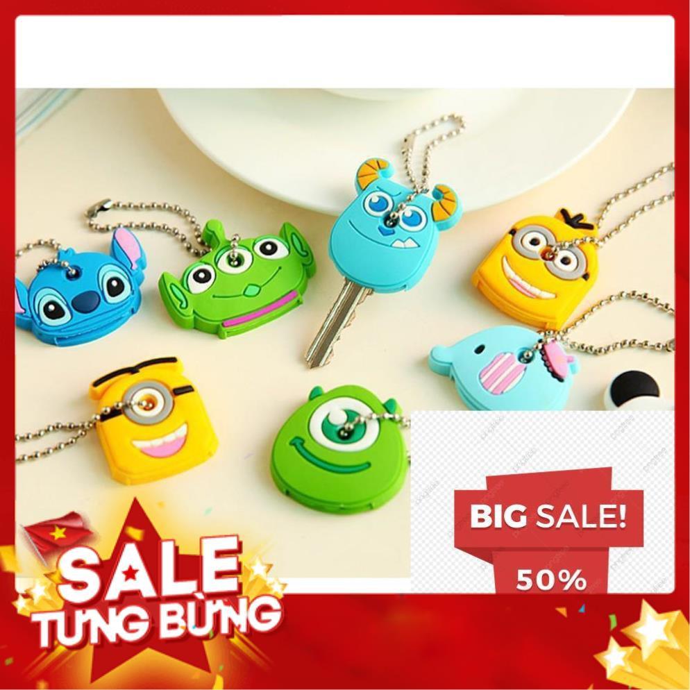 Móc khóa bọc chìa khóa hình thú hoạt hình dây đẹp dễ thương ngộ nghĩnh cute đáng yêu silicon