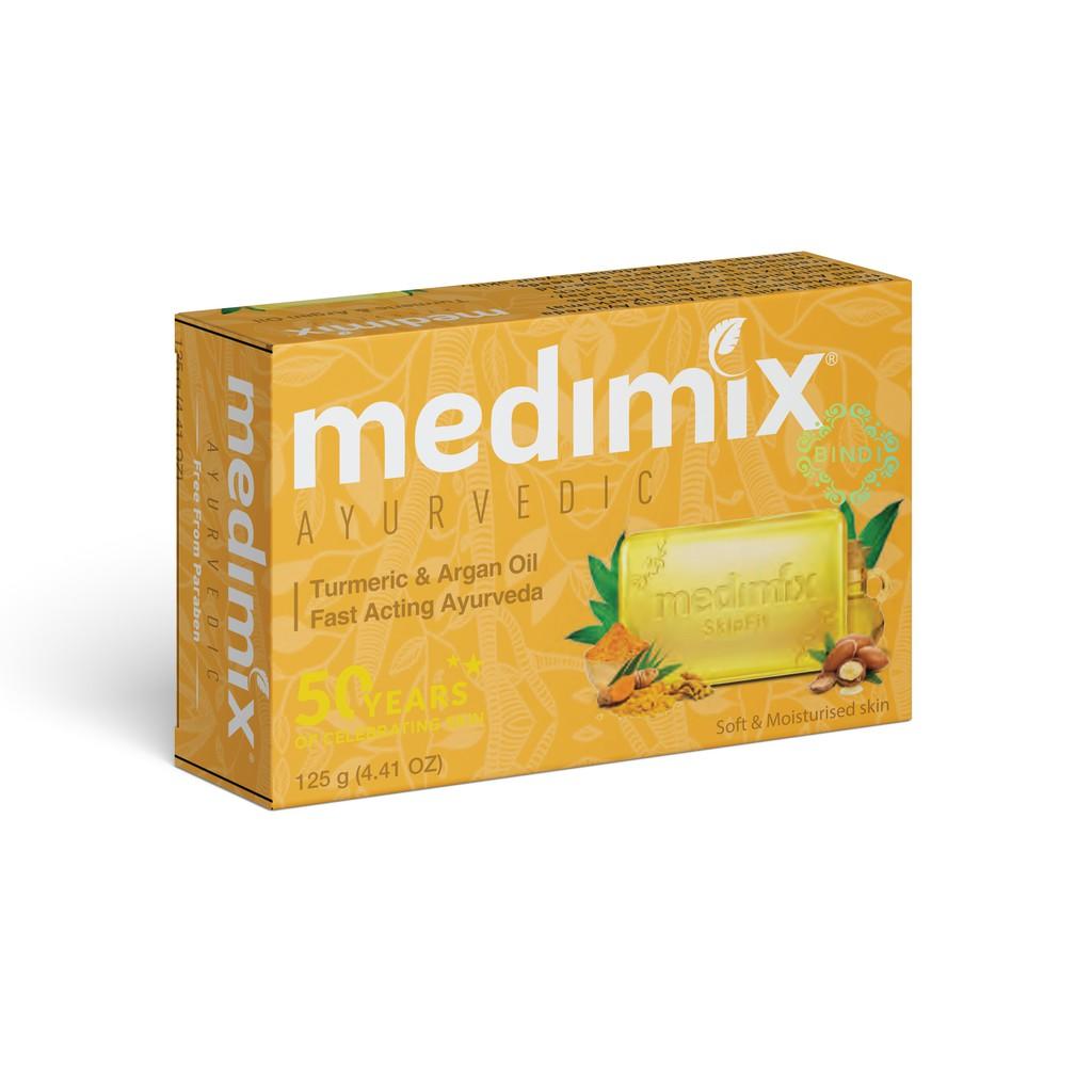 Set 3 Xà Phòng Medimix Nghệ &amp; Dầu Argan 125g/bánh