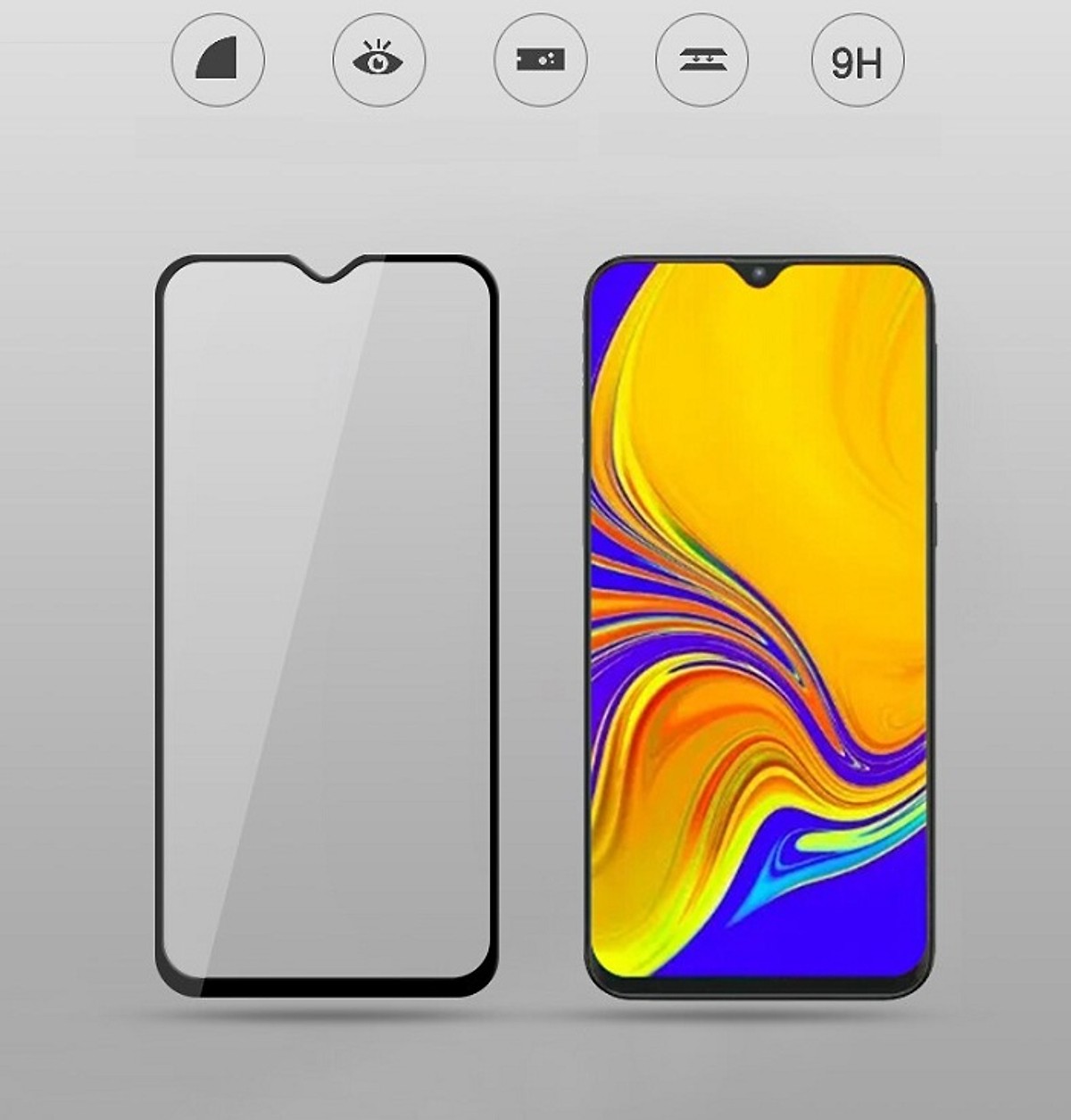 Kính Cường Lực 10D Cho Samsung Galaxy A20 A30 A30S A50 A50S Full Viền