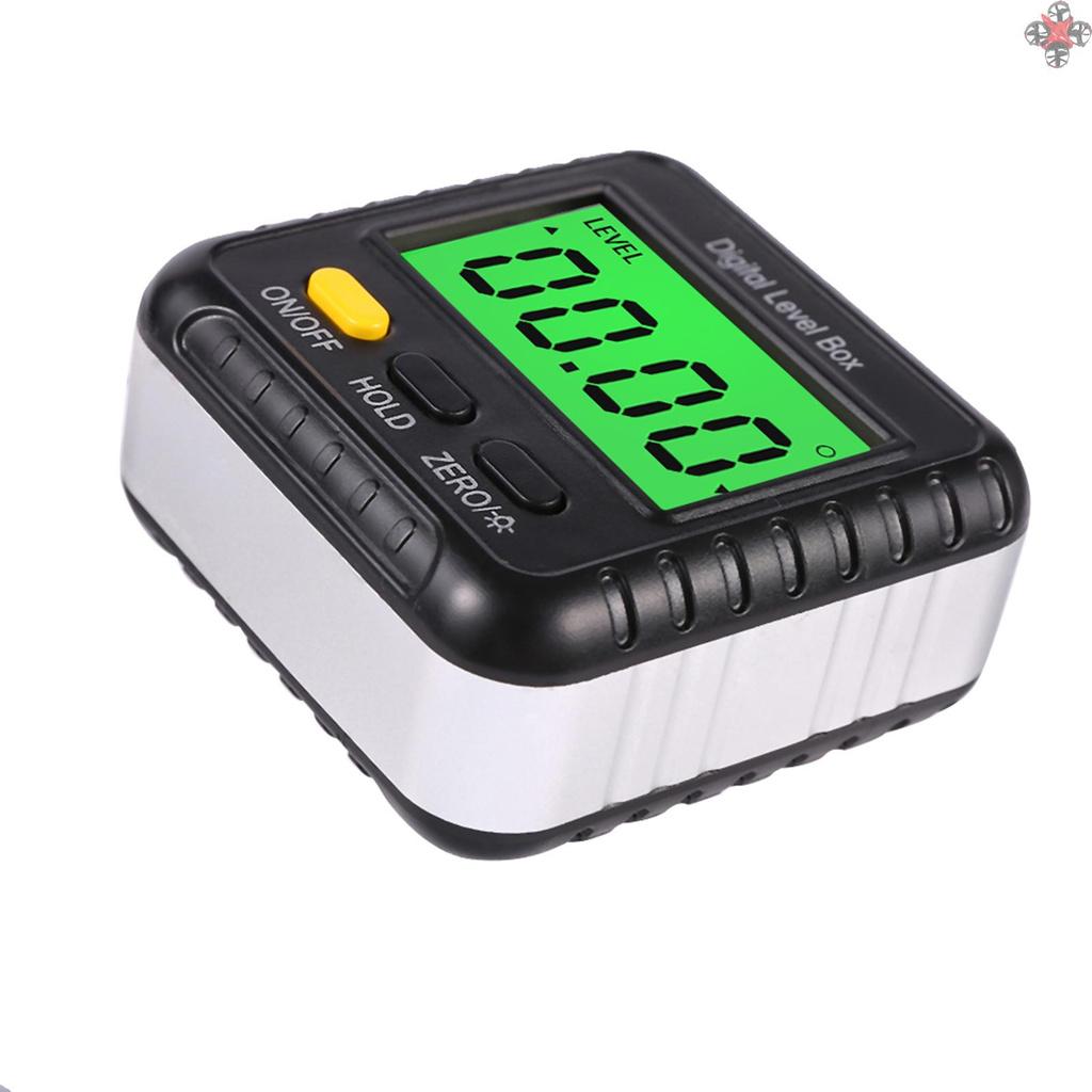 360 Degree Mini Digital Protractor Inclinometer Electronic Digital Level Ruler Angle Ruler Base Precise Measurement Woodworking Construction Carpentry Measuring Tools