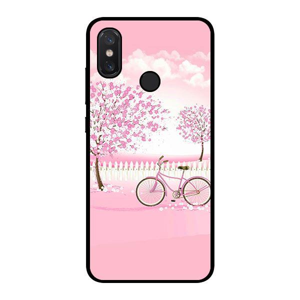 Ốp lưng dành cho điện thoại Xiaomi Redmi Note 6 Pro Xe Đạp Nền Hồng