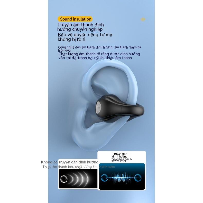 Tai Nghe Bluetooth 5.3 Không Dây Kèm Mic T352 TWS Cảm Ứng Xương Thật, Âm Thanh Cực Ổn Giao Hàng Nhanh