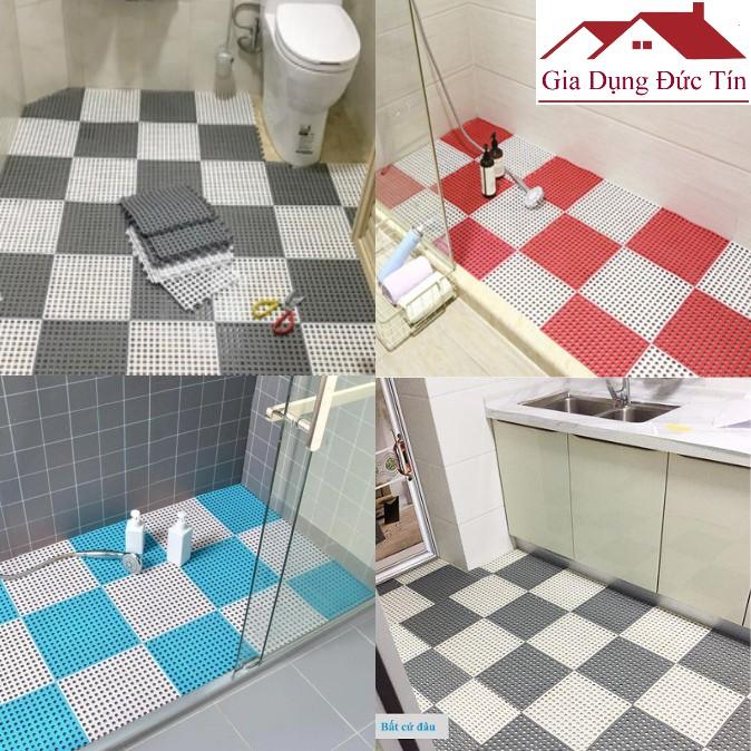 Thảm ghép chống trơn cho nhà tắm, nhà vệ sinh, nhà bếp và các khu vực ẩm ướt và trơn trượt.