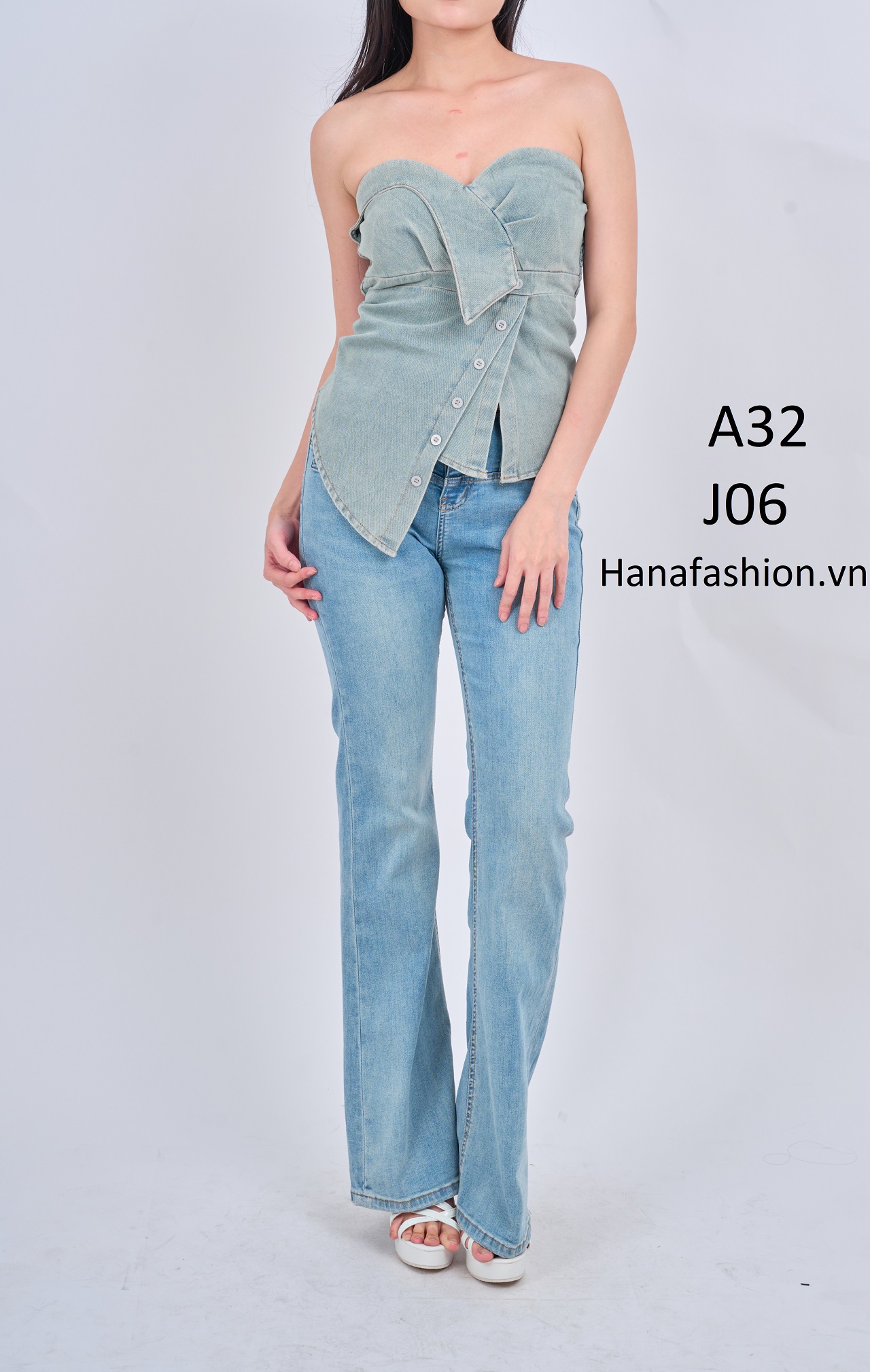 Áo thun Jeans co giãn Hàn Quốc-A32