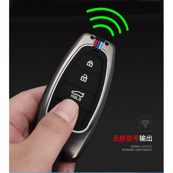 Ốp Chìa Khóa Santafe 2021-2022, Tucson All New 2021-2022 Chất Liệu Hợp Kim Metal Cao Cấp