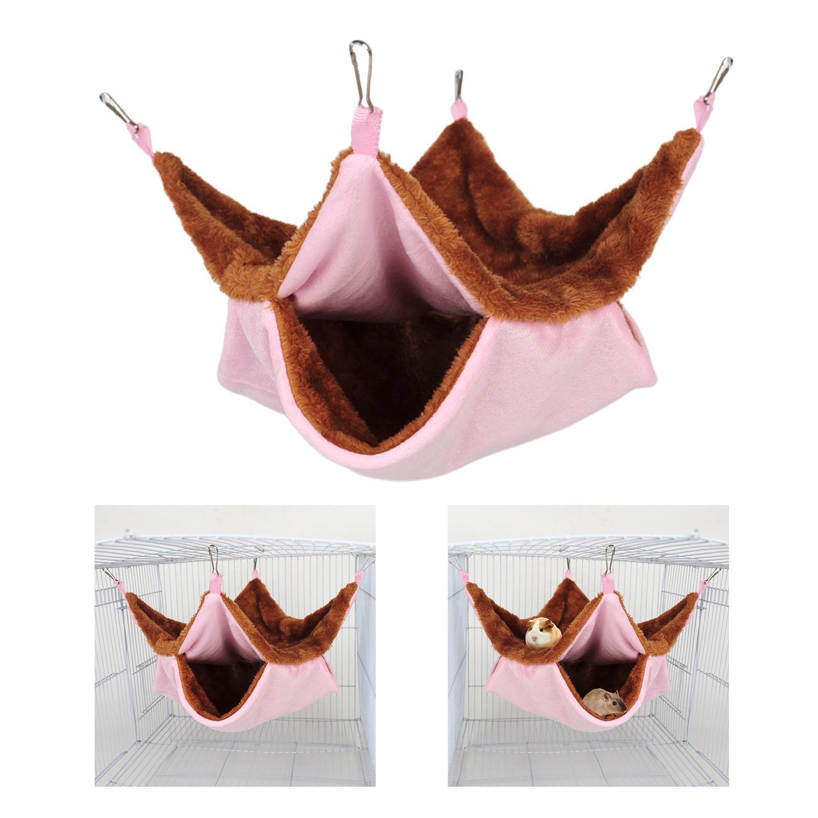 Double Layer Hamster Hammock    Nest Rat Habitat Cage