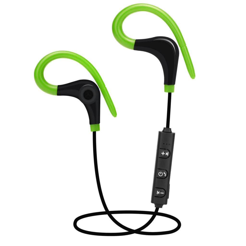Wireless Sports Bluetooth Stereo Headset Ear Hook Headphone Neckband