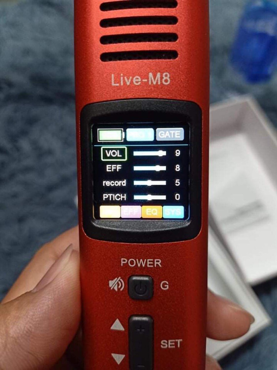 Micro Livestream MISOUND Live -M8.(không cần soundcard) Hát karaoke trên ÔTô - Hàng chính hãng