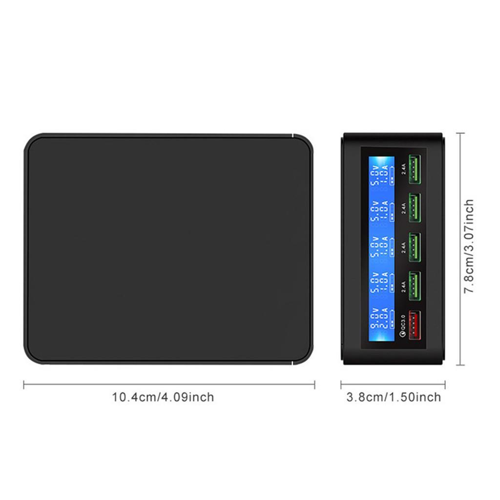 Quick Charge QC3.0 Smart 5 USB Port Fast Charging Power Adapter Black UK