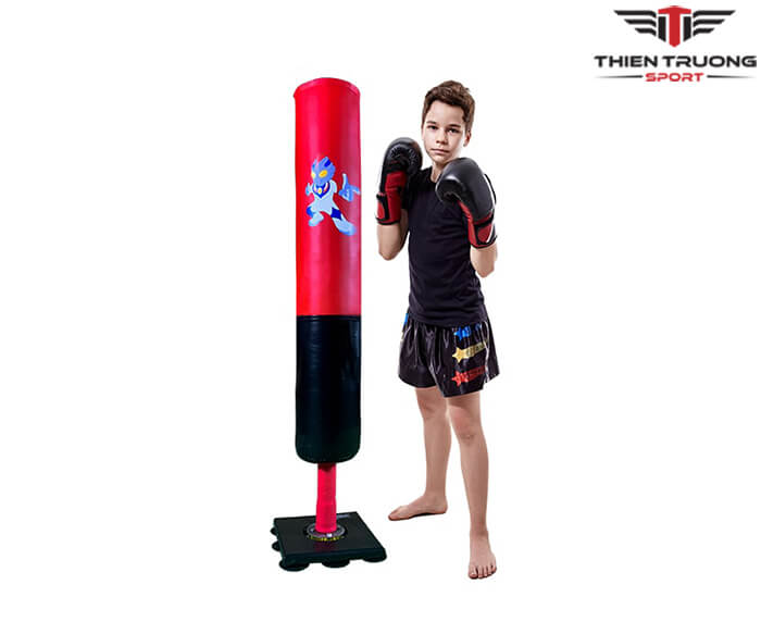 Trụ đấm bốc trẻ em cao 1,5m hút chân không bám sàn tiện lợi, chắc chắn cho trẻ em T THIEN TRUONG SPORT