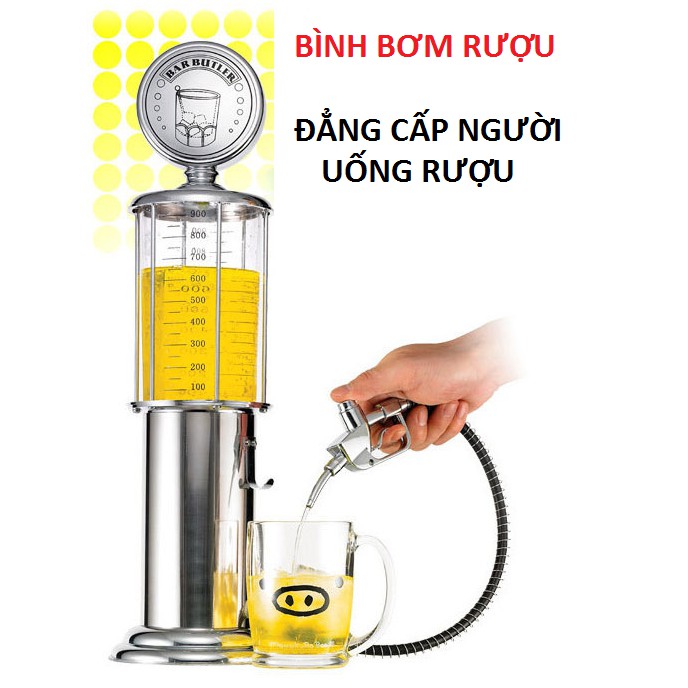 Bình Rót Nước Hình Cây Xăng BAR BUTLER Kiểu Mới Dung Tích 1 Lít