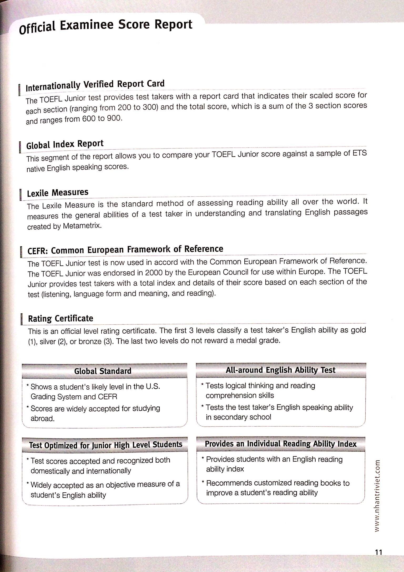 Master TOEFL Junior - Advanced Level B2 (Kèm CD)