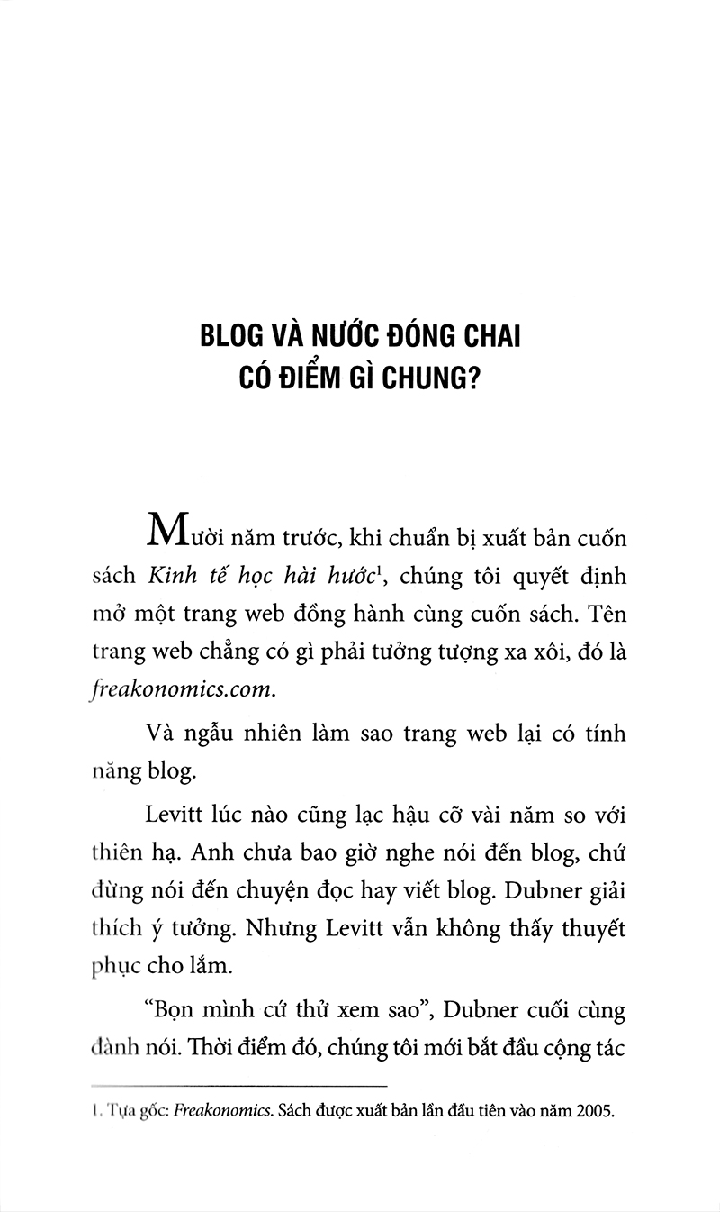 Khi Nào Cướp Nhà Băng - Những Nhà Kinh Tế Học Hài Hước Nhìn Thế Giới Như Thế Nào