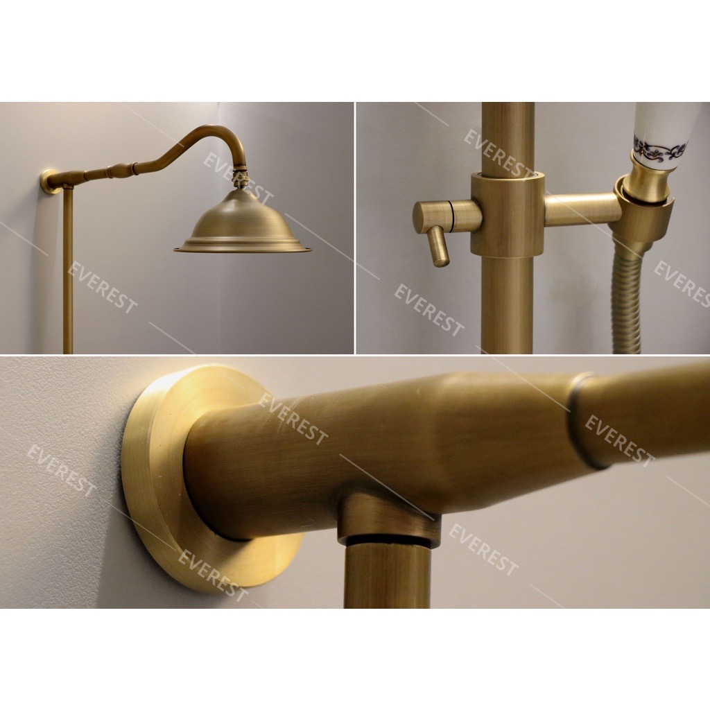Sen cây bằng đồng cổ điển - cây sen tắm cổ điển