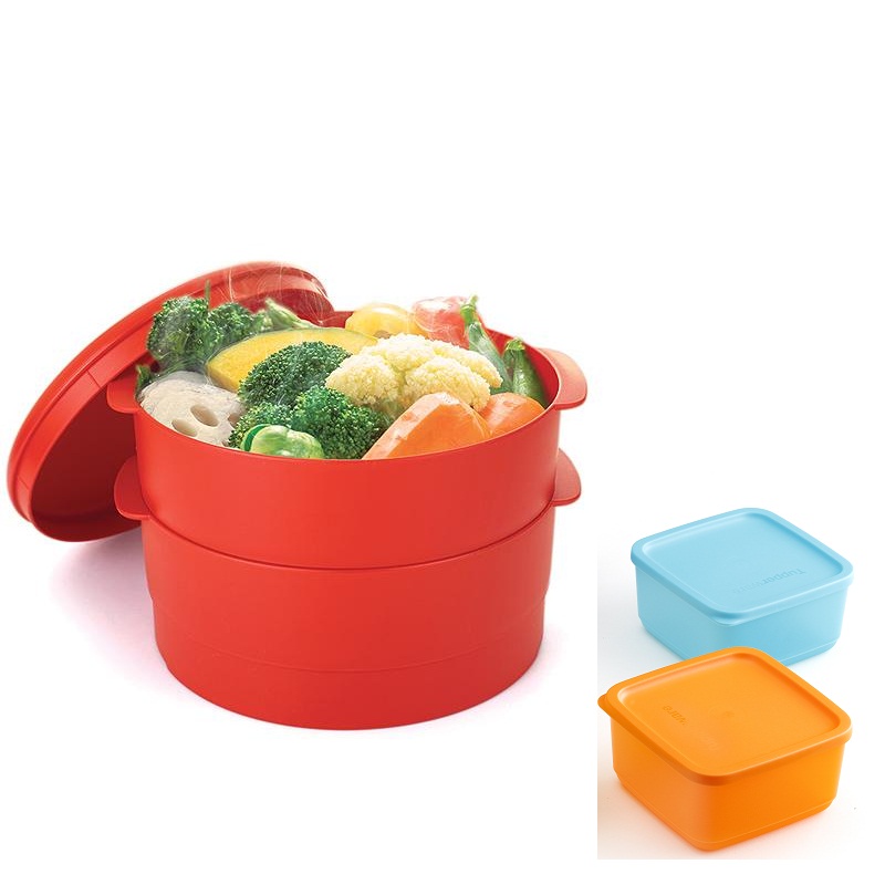 BỘ XỬNG 2 TẦNG, 2 HỘP BQTP TUPPERWARE