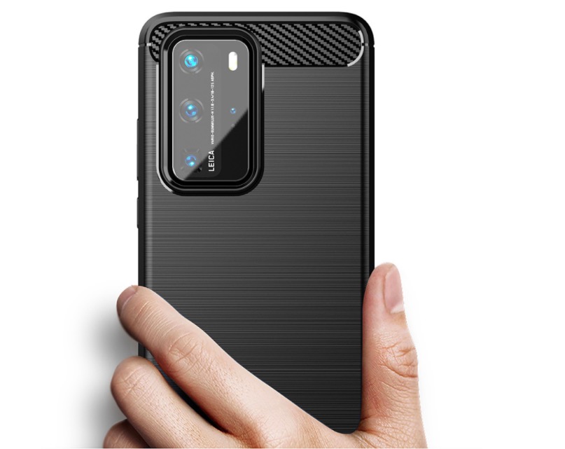 Ốp lưng chống sốc Vân Sợi Carbon cho Huawei P40 Pro