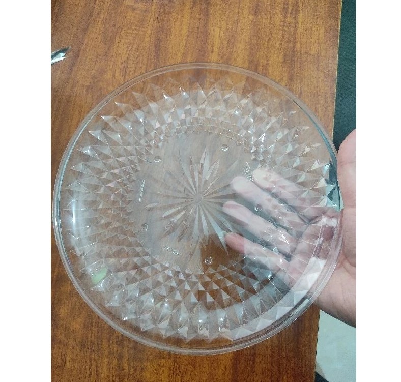 Đĩa nhựa trong suốt đường kính 25cm