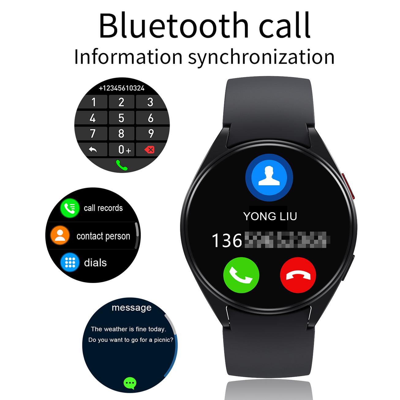 Dành Cho Samsung Galaxy Watch 5 Pro Tùy Chỉnh Quay Số Gọi Bằng Giọng Nói Nam Đồng Hồ Thông Minh Thể Thao Nữ Theo Dõi Sức Khỏe Đồng Hồ Thông Minh Smartwatch Chống Thấm Nước Mới