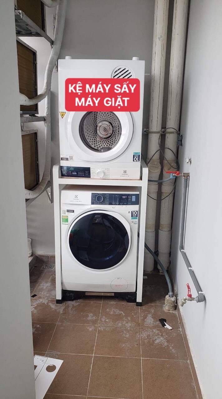 CHUYÊN SẢN XUẤT KỆ MÁY SẤY MÁY GIẶT - INOX VÀ THÉP SƠN TĨNH ĐIỆN
