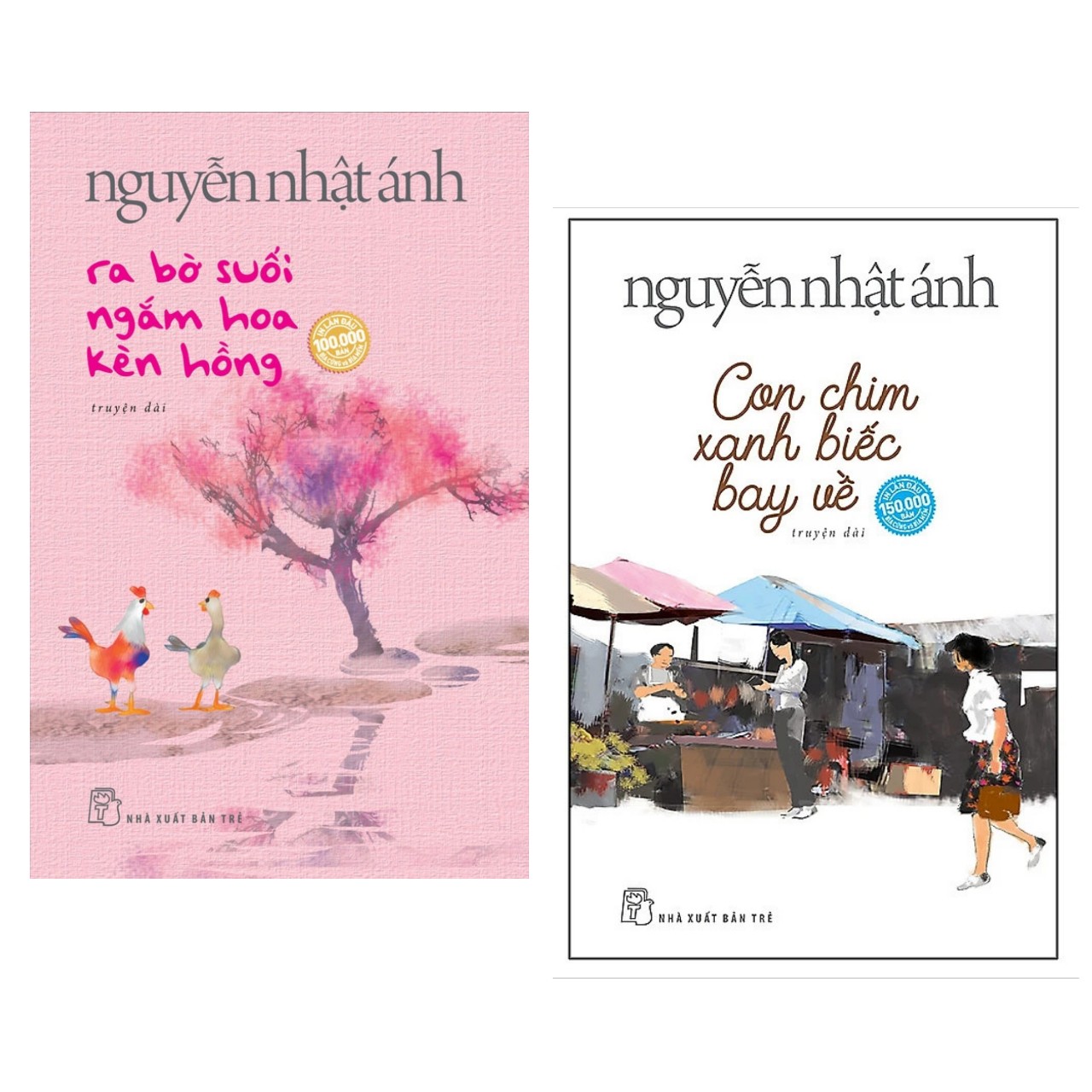 Combo 2 Cuốn Hay Nhất Của Nguyễn Nhật Ánh : Con Chim Xanh Biếc Bay Về + Ra Bờ Suối Ngắm Hoa Kèn Hồng