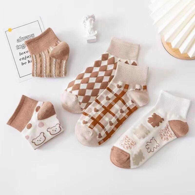 Set 10 đôi Tất ngắn Hàn Quốc Cotton