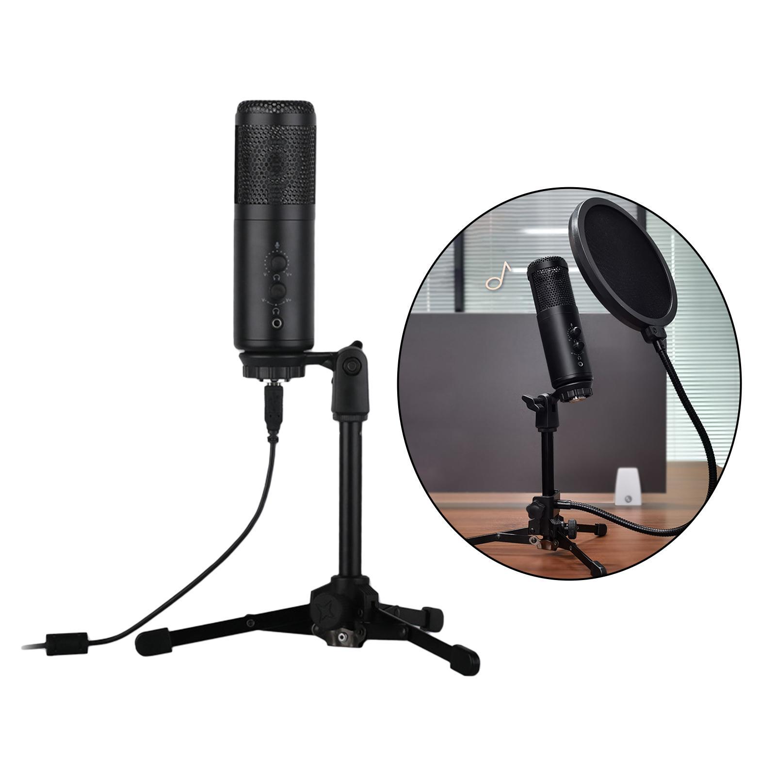 USB Microphone For Studio Recording Desktop Computer Game Chat A9-A