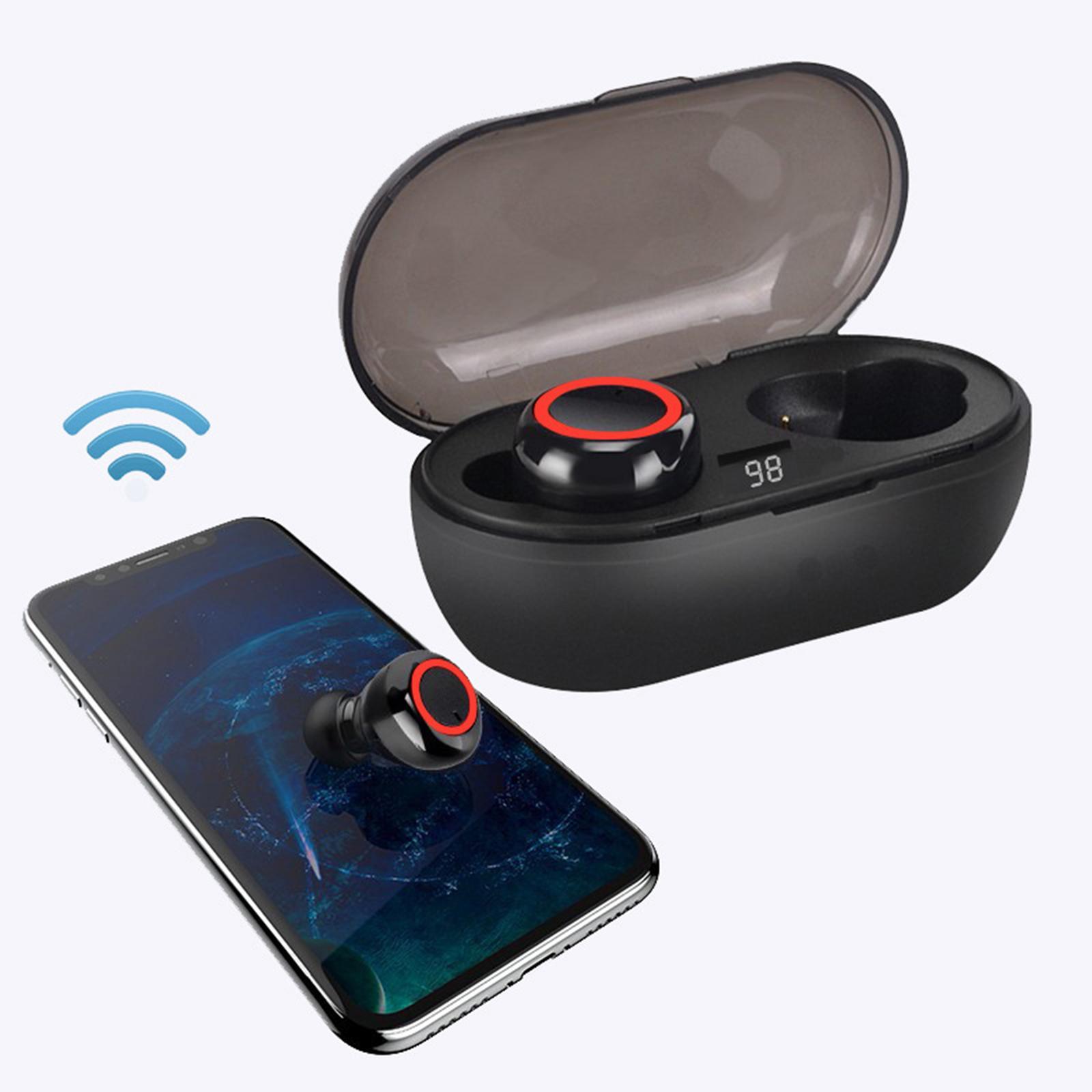 F1 True Wireless Headset Waterproof in Ear for Sport iOS and android red