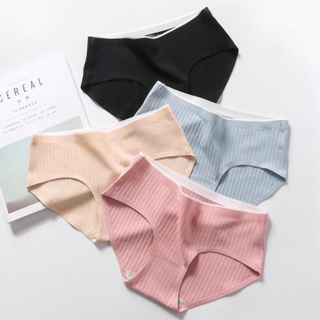 10 Quần lót nữ không viền, quần lót cotton không đường may thấm hút mồ hôi SSQ001