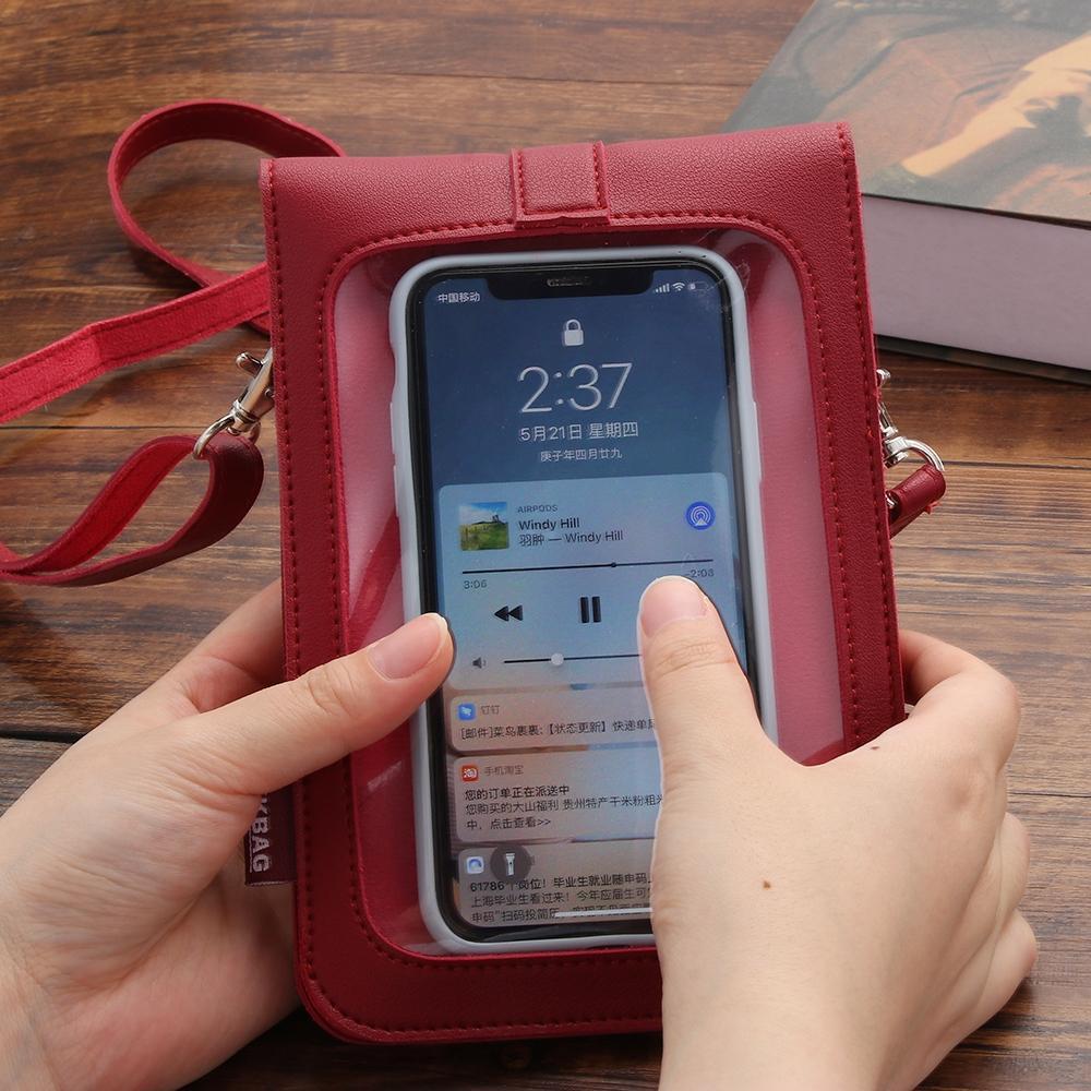 Túi Đựng Điện Thoại Di Động Phong Cách Vintage Tiện Dụng Cho Nữ