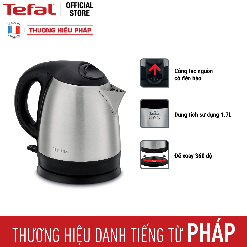 Bình đun siêu tốc 1.2L Tefal KI431D10 - 1800W - Hàng chính hãng