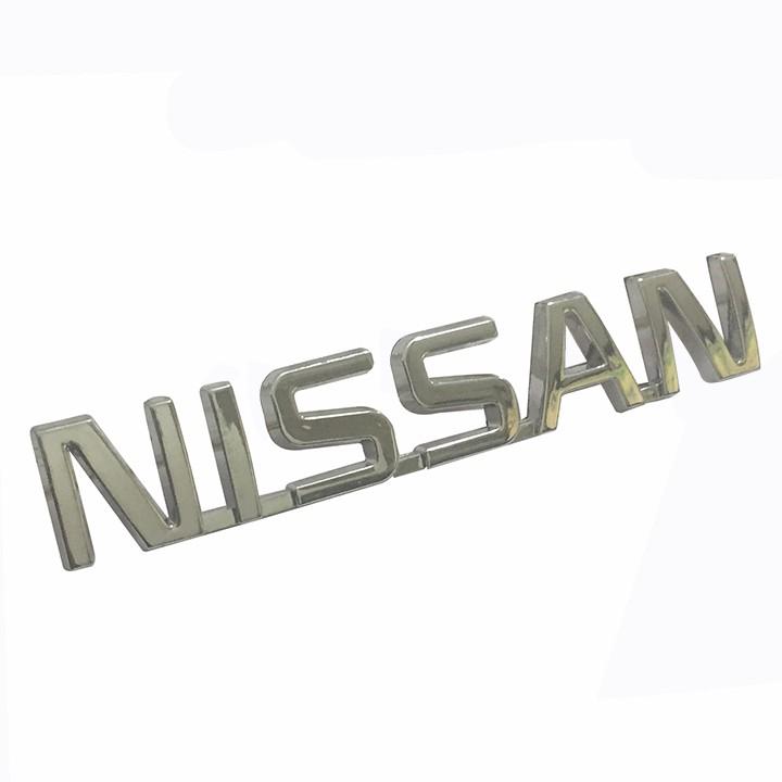 Logo Chữ Nổi NISSAN Dán Trang Trí Đuôi Xe