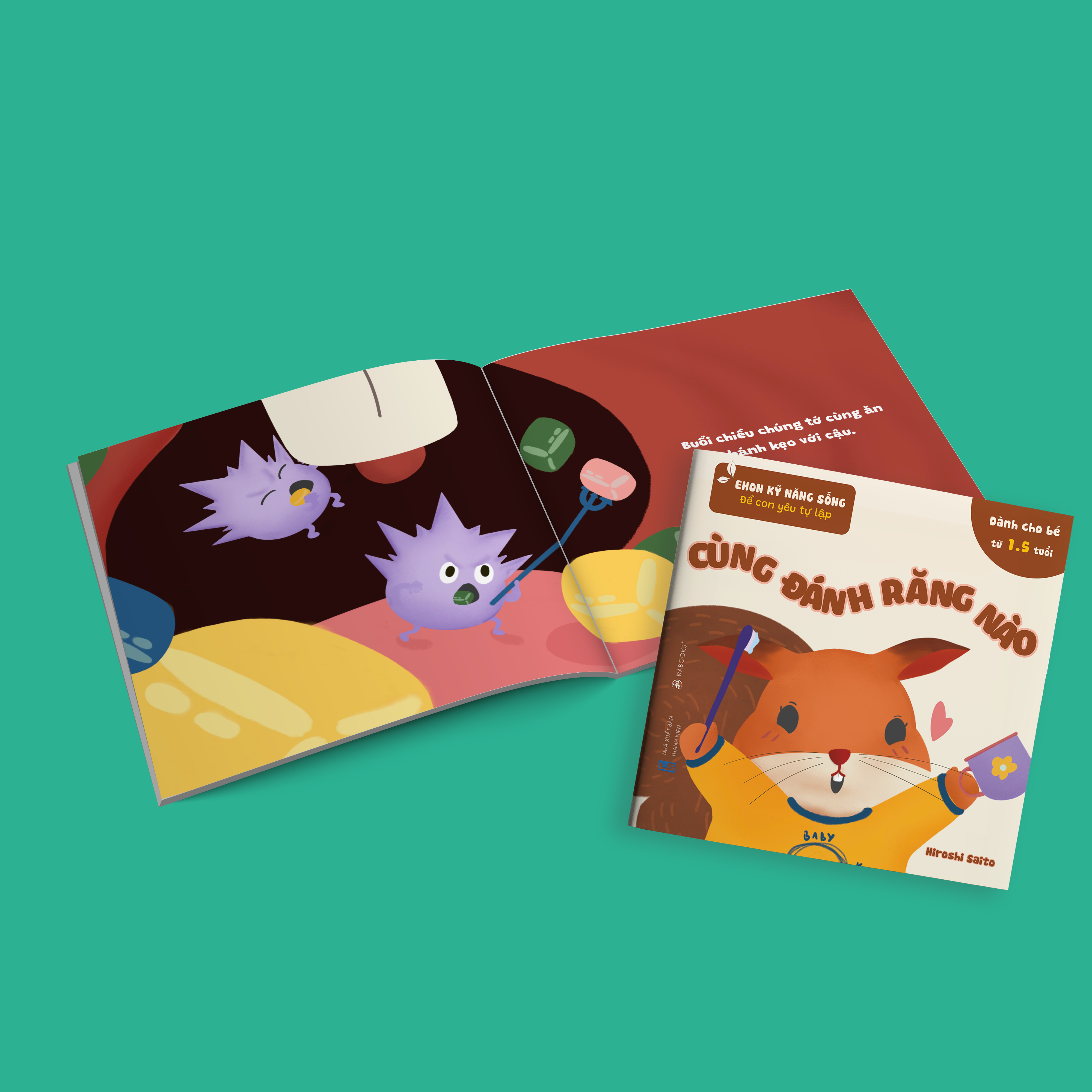 Sách Ehon Kỹ Năng Sống Để Con Yêu Tự Lập - Cùng Đánh Răng Nào