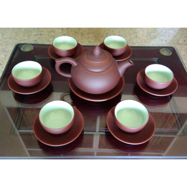 Bộ ấm chén tử sa Bát Tràng