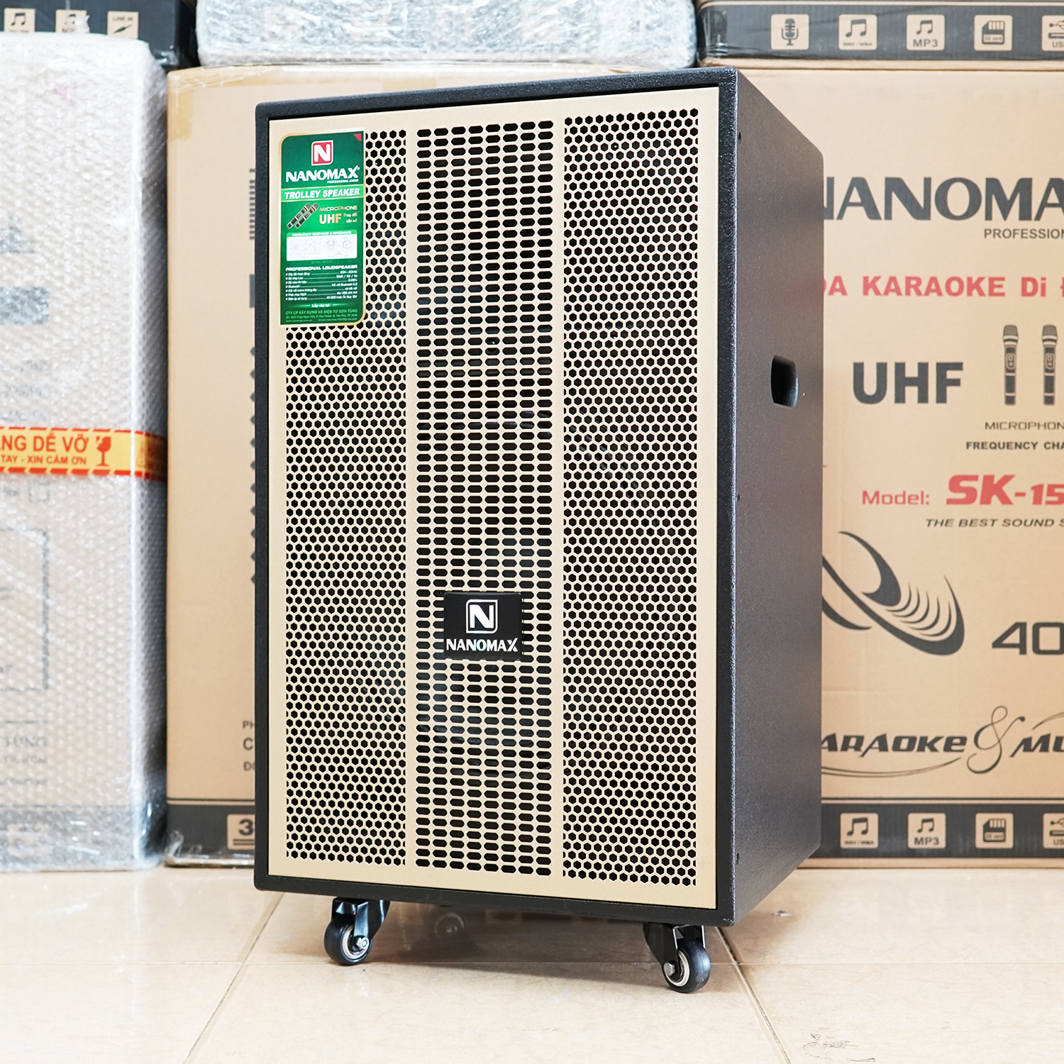 Loa Kéo Nanomax SK-12X1 Bass 30cm Công Suất 380w Hàng Chính Hãng