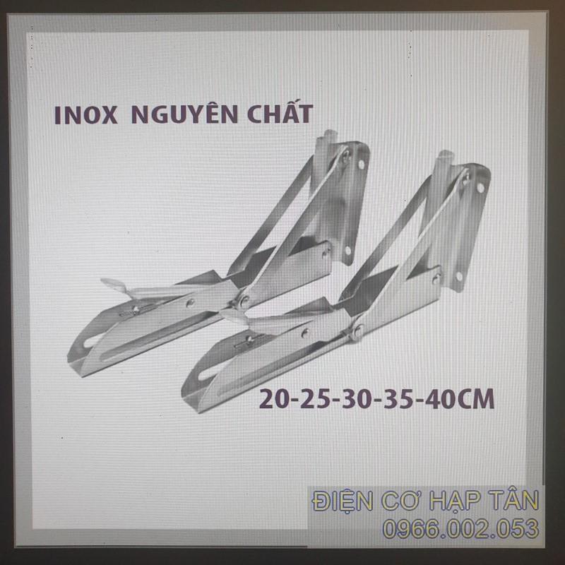 Bản lề gấp thông minh INOX 20, 25, 30, 40CM -bộ 2 cái, chụi lực 80kg