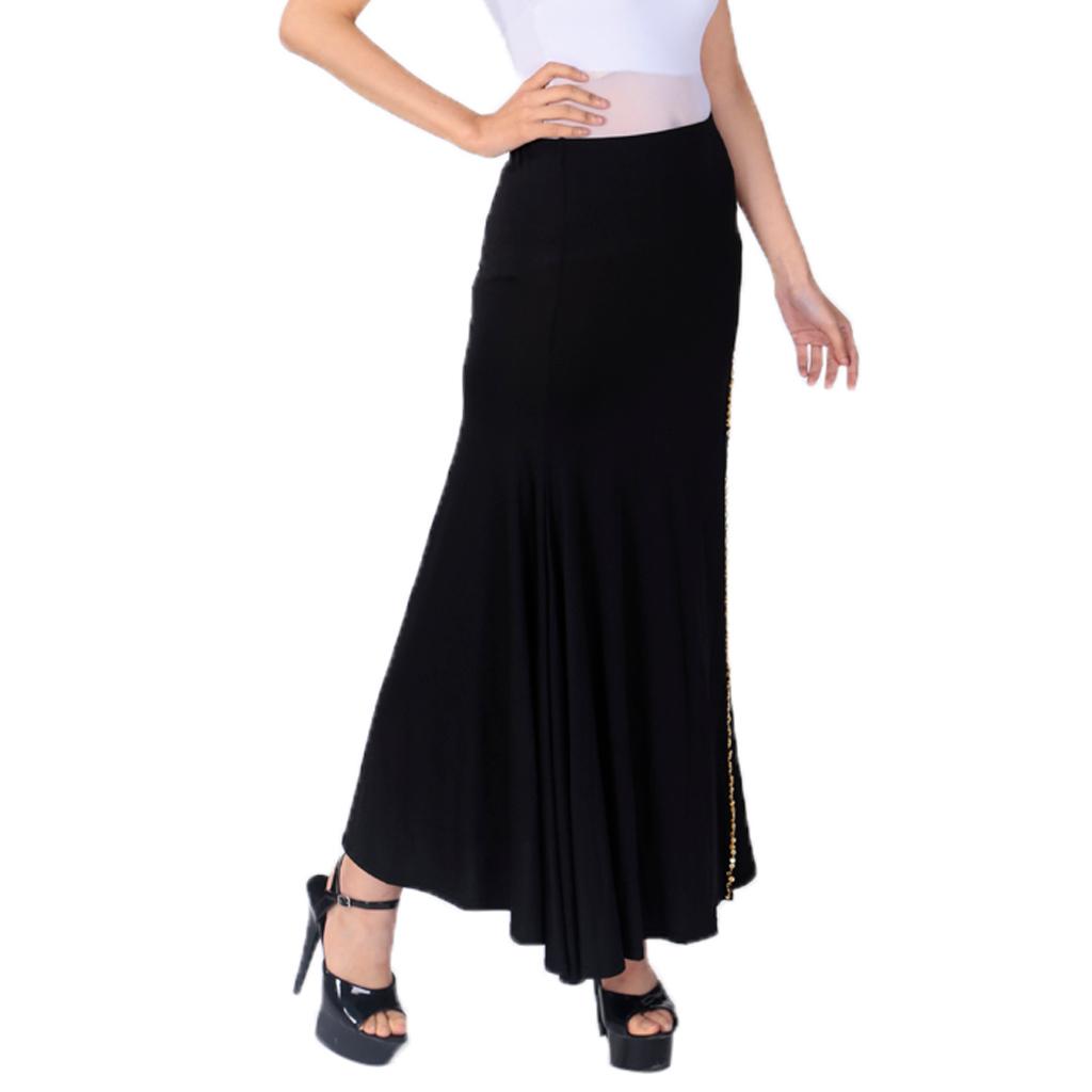 Women's Belly Dance Costumes One Side Slit Long Skirt Tight Hip Split Skirt