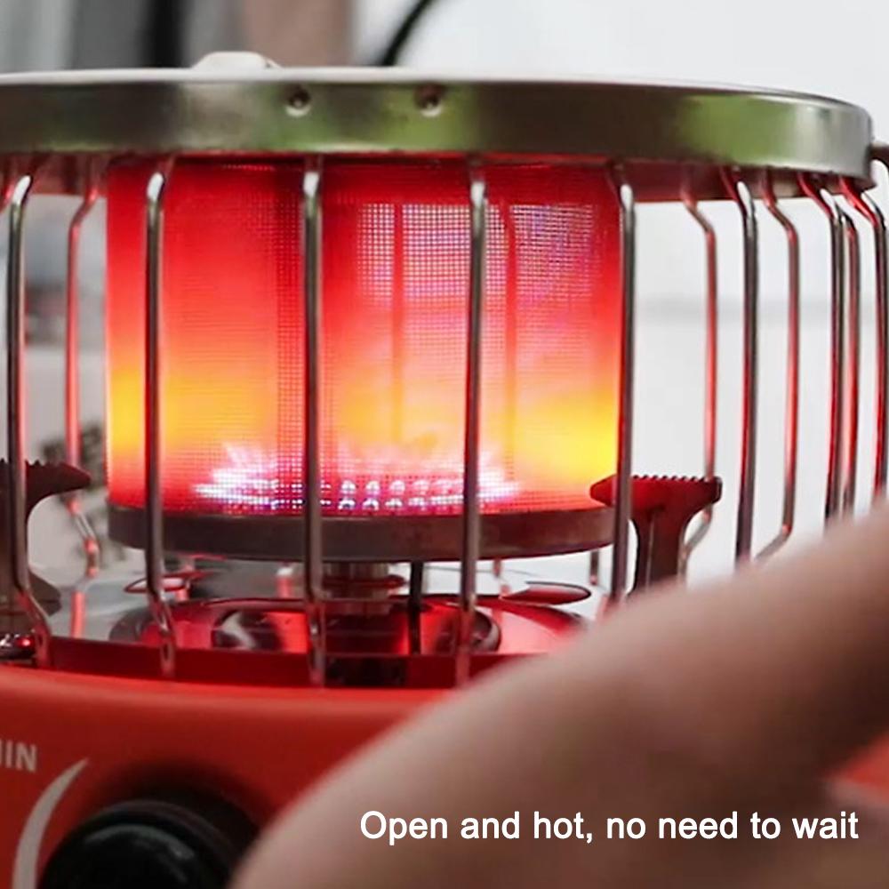 APG Outdoor Multifunctional Camping Furnace Mini 2 In 1 Stoves Portable Picnic Barbecue Stoves High Power Outdoor Cooking Detachable Furnace Warmer