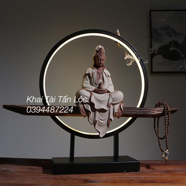 Bộ đế gỗ thác khói để đặt tượng trang trí 6 món