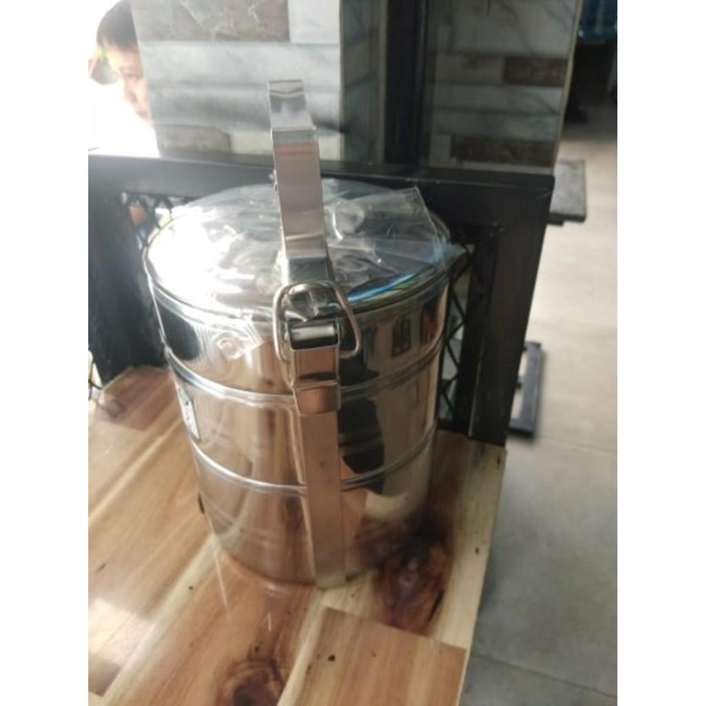 CA MEN HỘP ĐỰNG CƠM 3 TẦNG INOX KHÔNG GỈ CAO CẤP