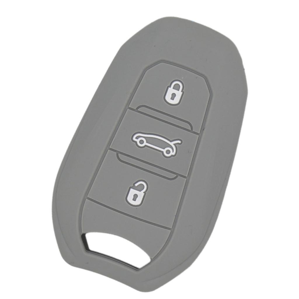 Silicone Car Key for Smart Remote Key Fob Case Shell Gray