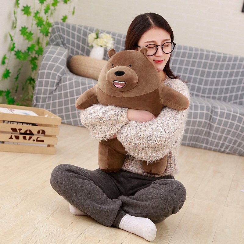 Gấu bông anh em nhà gấu We Bare Bears dạng đứng siêu mềm (20cm---&gt;40cm) vải miniso mềm mại êm ái, hàng xịn cao cấp an toàn cho trẻ nhỏ